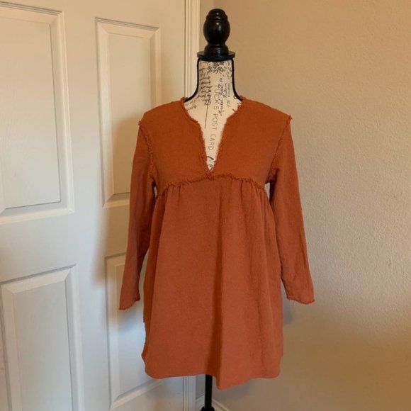 Zara Dresses & Skirts - Zara women’s burnt orange dress size medium. Pre owned.